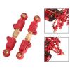 1:14 RC Vehicle Steering Rods Aluminum Alloy Adjustable Metal Servo Link Pull Rods Upgrade Kits for 14209 14210, Red view 4