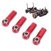 10Pcs RC Link Rod Ends Aluminum M3 RC Link Tie Rod End Ball Joint Holder Linkage Part (Red) view 2