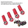 10Pcs RC Link Rod Ends Aluminum M3 RC Link Tie Rod End Ball Joint Holder Linkage Part (Red) view 3