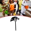 ToysCentral Basics Plush Stick Horse Plush Horse Riding Stick Hobby Horse Riding Toy for Boys Girls, Black White view 4