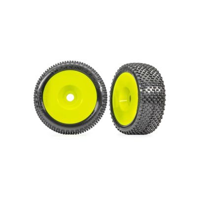 Traxxas 9074-YLW - Jato 4X4 Response Pro Low-Profile Pre-Glued Tires, Yellow (2)