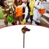 ToysCentral Basics Plush Stick Horse Plush Horse Riding Stick Hobby Horse Riding Toy for Boys Girls, Dark Brown A view 4