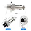 JoWanSome GX12 2-Pin Aviation Connector, Male/Female Flange Mount, 100 Sets view 3