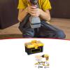 TWTCZOZ 35 Piece Kids Tool Collection Featuring Electronic Drill and Accessories, Yellow view 3