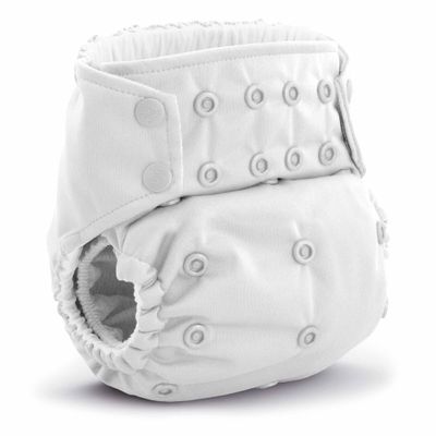 Kanga Care Rumparooz G3 AWJ Cloth Diaper Reusable One Size Pocket Diaper Patented Inner Double Gusset 2 pcs Microfiber Insert Soaker (6-55+ lbs) - Fluff