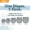 Kanga Care Rumparooz G3 AWJ Cloth Diaper Reusable One Size Pocket Diaper Patented Inner Double Gusset 2 pcs Microfiber Insert Soaker (6-55+ lbs) - Fluff view 4