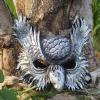 1Pcs Halloween Owl Mask Masquerade Bird Mask Animal Half Face Mask for Halloween Easter Costume Party Cosplay Props (Silver) view 2