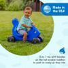 Careplay 2-in-1 Squirrel Push & Ride-on Toy, Indoor & Outdoor Use, Low Profile Seat, Recommended for Children up to 50lbs, Durable Construction, Made in The USA, 2-Pack, Blue and Red view 2