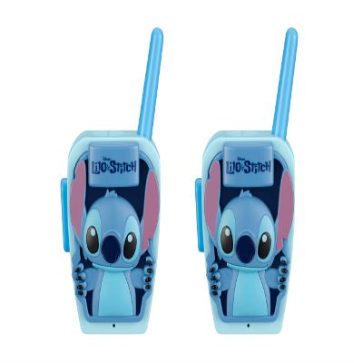 eKids Stitch Walkie Talkies for Kids, Static Free Extended Range Indoor and Outdoor Toys Designed for Fans of Stitch Toys