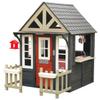 KidKraft Riverscape Wooden Playhouse with Working Doorbell, Fence, Kitchen and Pet Door view 1