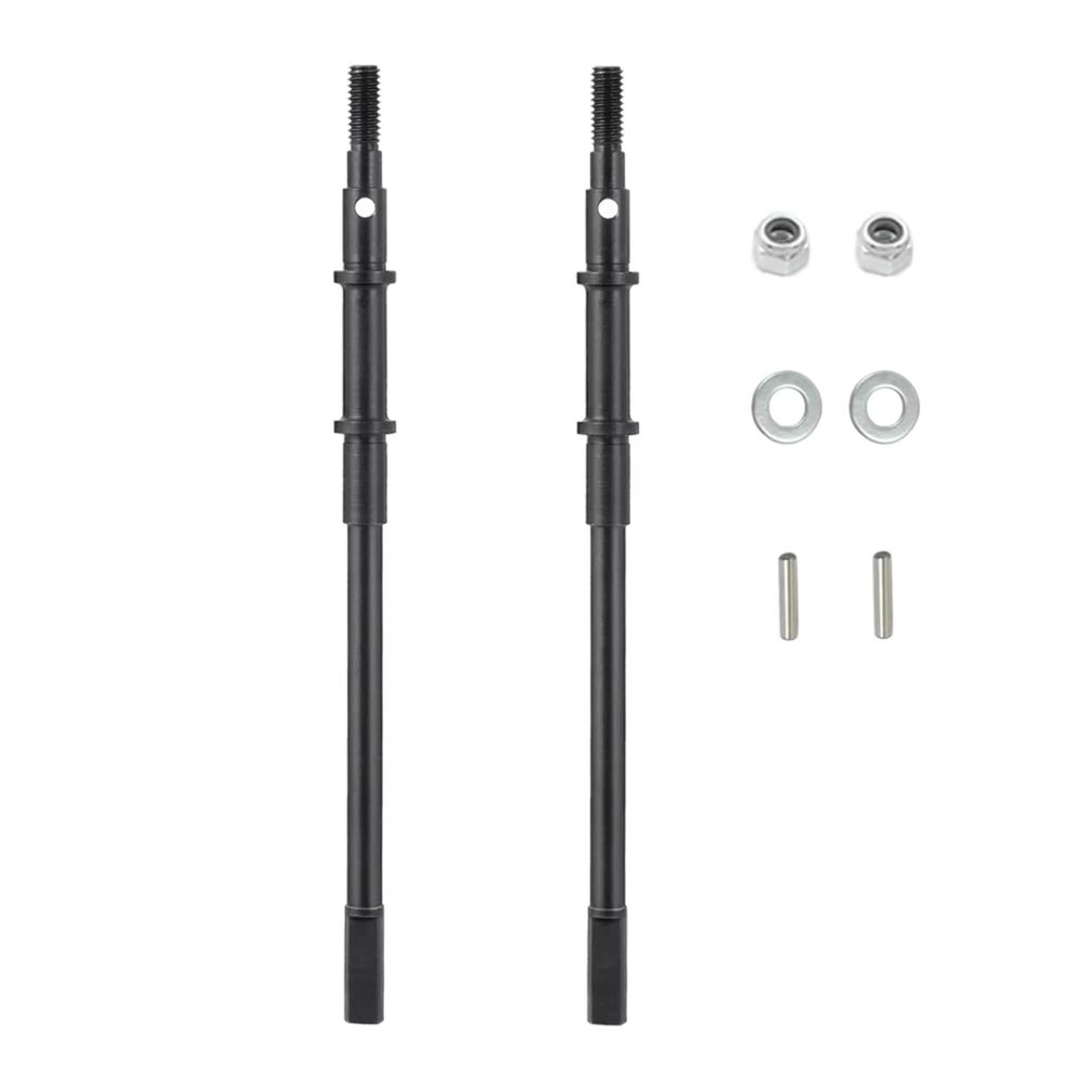 RC Car Accessories Compatible with Axial for SCX10 II 90046 1/10 RC Crawler Car AR44 Axle Upgrade Parts Steel Front and Rear Axle Drive Shaft CVD(Rear)