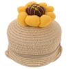 Homoyoyo Fashionable Boys and Girls Straw Purse Woven Straw Bag for Toddler Girls Crossbody Purse for Toddler Girls, Beige, 14X14X6CM view 1