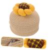 Homoyoyo Fashionable Boys and Girls Straw Purse Woven Straw Bag for Toddler Girls Crossbody Purse for Toddler Girls, Beige, 14X14X6CM view 2