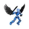 CCHZYSKO Mini Hip Hop T 13 Action with Wings Rich Accessory Package Model Full Body Mobile Robot Desktop Decoration Sky Blue view 1