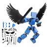 CCHZYSKO Mini Hip Hop T 13 Action with Wings Rich Accessory Package Model Full Body Mobile Robot Desktop Decoration Sky Blue view 2