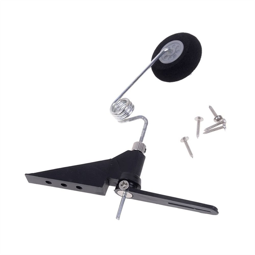 TYXTTGY Airplane Landing Gear, DIY 60 Level Tail Wheel Bracket Assembly For RC Airplane Model Fixed Wing Aircraft Accessories