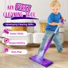 Kids Spray Mop, Toddlers Cleaning Playsets with Real Water Sprayer, Kids Mop Toys, Montessori Cleaning Set, Christmas Birthday Gifts for Boys and Girls Age 3 4 5 6, Purple view 2