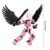 CCHZYSKO Mini Hip Hop T 13 Action with Wings Rich Accessory Package Model Full Body Mobile Robot Desktop Decoration Red view 4