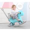 4 in 1 Rocking Horse for Toddlers 1.5-3 Years Old, Balance Bike Ride On Toys with Push Handle, Baby Rocking Toy Backrest and Balance Board for Baby Girl and Boy Fun Birthday Gift (Blue) view 2