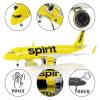Diecast Aircraft Model for A320 NEO Spirit Airlines Aircraft Model 47CM Scale Model Airplanes W Light and Wheel Landing Gear Collecitble 1 80 for Aviation Enthusiasts(No loght) view 2
