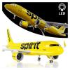 Diecast Aircraft Model for A320 NEO Spirit Airlines Aircraft Model 47CM Scale Model Airplanes W Light and Wheel Landing Gear Collecitble 1 80 for Aviation Enthusiasts(No loght) view 3