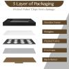 Poker Chip Display Frame for 20 Chips, 11.8"x9.8" with EVA Foam Lining & Black Flocked Fabric, Wall Mount or Tabletop Display view 3