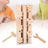 pistro Tower Wood Block Toppling Game Motor Skills Early Learning Balancing Blocks Building Set for Kids Family Party Festival view 2