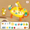 RiToEasysports Kids Electric Fishing Pond, Kids Pool Fishing Toys Simulated Washing Place Small Water Table with Toys Early Education for Baby Boys and Girls (Giraffe Pond view 3