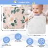 Burbuja White Flower in Pink Baby Bath Towel - Soft Absorbent Muslin Cotton Hooded Towel for Newborn Infant Toddler, 35x35 in view 4