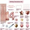 14th Birthday Decorations For Girls, 14 Year Olds Happy Birthday Banners Party Decor Balloon Foil Fringe Curtains Heart Star Confetti Balloons, 14th Rose Gold Party Supplies for Girls Women Her view 2