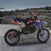 YOXIER 49cc 2-Stroke Kids Dirt Bike,Dirt Bike for Kids 8-14, Off Road Mini Bike, Off-Road Motorcycle Gas Pocket Pit Trail Bike Pocket Motorbike with Front Rear Disc Brakes Racing Max Speed 40KM/H Blu view 4
