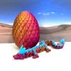 3D Printed Dragon, Glow in The Dark Crystal Dragon with Egg, Red Purple Gold Crystal Dragon, Home Office Decor Executive Desk Toys, Fidget ADHD Toy for Autism/ADHD - GD001-RPG view 4