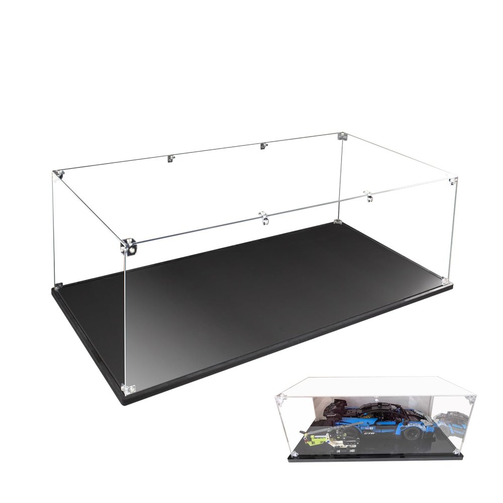 Acrylic Display Case for Collectibles Assemble Clear Acrylic Display Box for Glass Case for Display Figures Doll Toys Home Storage(10x20x22in(LxWxH))