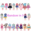 15 Set 5.3 Inch Doll Clothes 5 Outfit Tops and Pants 5 Dresses 5 Swimsuits for 4-6 Inch Girl Doll Clothes Dress view 3