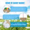 HUTARIO Personalized Easter Basket Egg Hunt Custom Embroidered Bunny Baskets for Kids with Cute Rabbit Storage, Plaid, Candies, Easter Party Gifts view 3