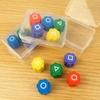 Devil Gonggi Game Set, Stones Plastic Playing Pieces with Storage Case, Squad Traditional Korean Game 1 Set (5 Pieces with Box) view 2