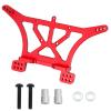 Aluminum Alloy Rear Shock Tower Upgrade Part Compatible with Traxxas Slash 2wd Rustler Bandit Stampede, Replace 3638 (Red) view 1