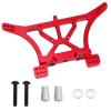 Aluminum Alloy Rear Shock Tower Upgrade Part Compatible with Traxxas Slash 2wd Rustler Bandit Stampede, Replace 3638 (Red) view 2