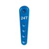 37mm 23T 24T 25T Metal Servo Arm Extension Servo Horn for 1/10 RC Crawler Car Boat for HSP Wltoys Axial SCX10 Parts(24T Blue 1pcs) view 1