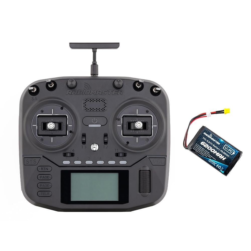 Radiomaster Boxer Radio Control 2.4G 16ch Hall Gimbals Transmitter 4in1 ELRS CC2500 Version Support EDGETX (CC2500 Mode 2 with 6200)