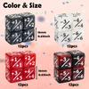 48 Pieces Magic Counter Dice Plus 1 MTG Counters Dice Set Marble Life Buff Tokens D6 Dice Compatible with Magic The Gathering, TCG, Card Gaming Accessories, Red view 2