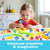 Dough Tools 35pcs Dough Tools Play for Kids Clay Accessories with Rolling Pins,Letter Cutters,Roller,Safety Scissors,Plastic Knife view 3