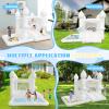 HAPYBOUCY White Bounce House, Bounce House for Kids 3-6 with Double Slides, Bouncy House with Ball Pit Blower Included, Bouncy Castle IndoorOutdoor, 10.5ft L x 9.3ft W x 7.3ft H, Nice Choice for Party view 4