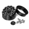 120mm 1.9 inch RC Crawler Rubber Tires Beadlock Wheel Stabbing Blade Set Hex 12mm for Most 1/10 Crawler Cars Such as TRX-4 D90 D110 TF2 Tamiya CC01 AXI03007 Axial 90047 SCX10 III%t057 (Black) view 4