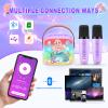 Mini Karaoke Machine with 2 Wireless Karaoke Microphones view 3
