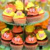 100 Pcs Pink Bowknot Cupcake Toppers Glitter Pink Bow Cake Picks view 3