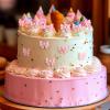 100 Pcs Pink Bowknot Cupcake Toppers Glitter Pink Bow Cake Picks view 4
