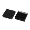 OTDOGUO 2 x Black Aluminum Radiator Heat Sink Heat Sink 40 x 40 mm x 11 mm view 1