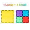 Gemmicc 12 PCS Large Magnetic Tiles,Jumbo Magnet Base Plates,STEM Magnetic Building Blocks for Kids Boys Girls view 3