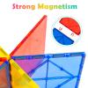 Gemmicc 12 PCS Large Magnetic Tiles,Jumbo Magnet Base Plates,STEM Magnetic Building Blocks for Kids Boys Girls view 4